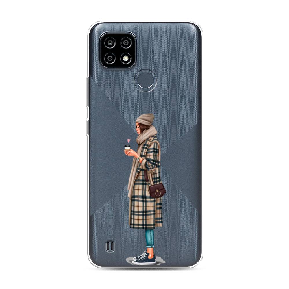 

Чехол на Oppo Realme C21Y "Утренний кофе", Коричневый;бежевый, 2510950-6
