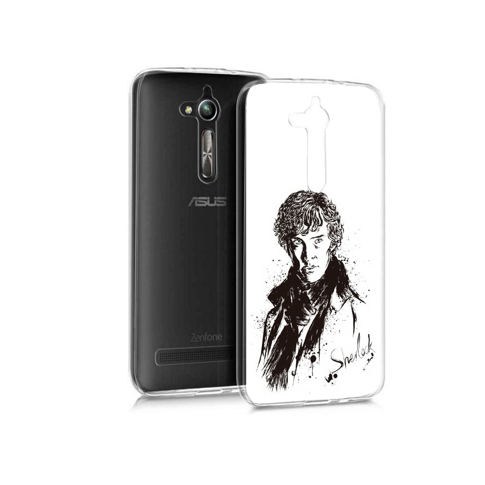 

Чехол MyPads Tocco для Asus ZenFone Go (ZB500KL) шерлок холмс портрет, Прозрачный, Tocco