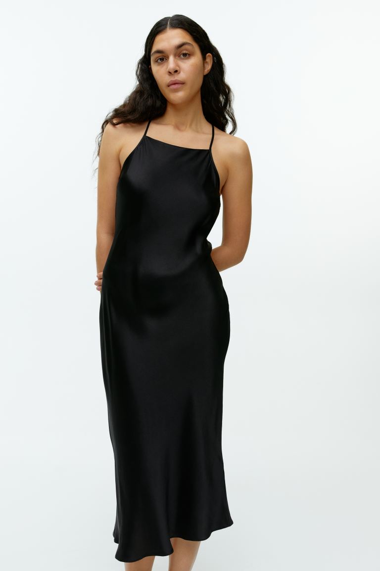 Платье женское ARKET 1100132001 черное L (доставка из-за рубежа)