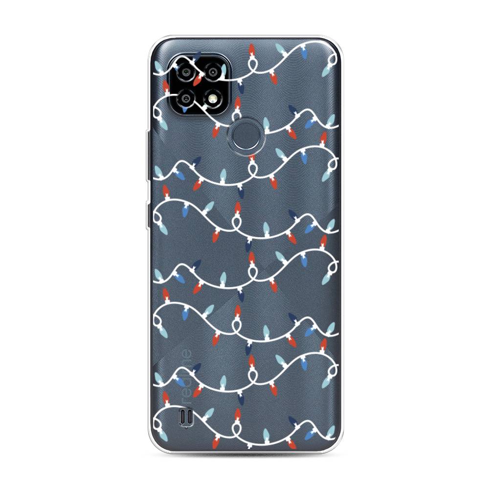 

Чехол на Oppo Realme C21Y "Разноцветная гирлянда", Белый;красный;синий, 2510950-5