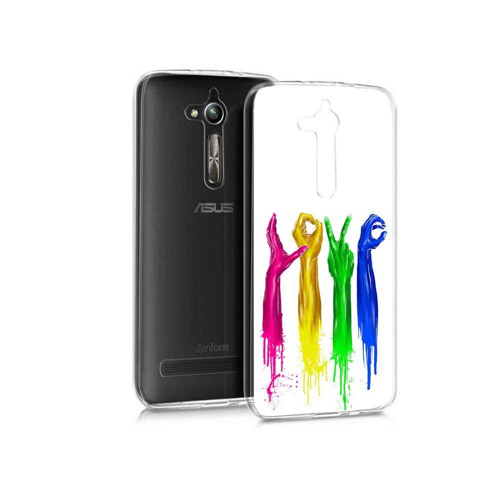 Чехол MyPads Tocco для Asus ZenFone Go (ZB500KL) яркие руки love