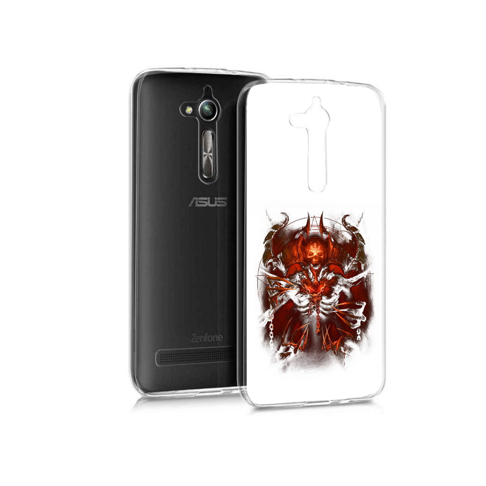 

Чехол MyPads Tocco для Asus ZenFone Go (ZB500KL) яркий демон, Прозрачный, Tocco