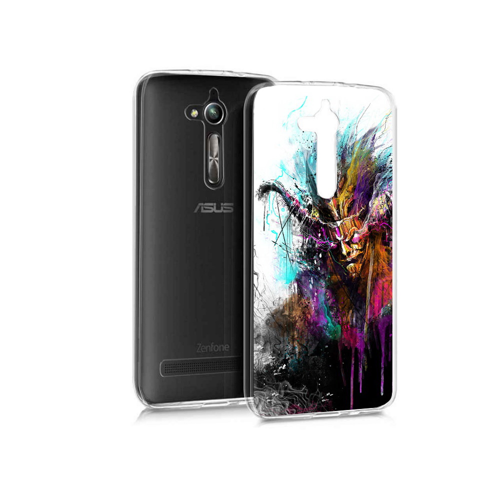 

Чехол MyPads Tocco для Asus ZenFone Go (ZB500KL) яркий дьявол, Прозрачный, Tocco
