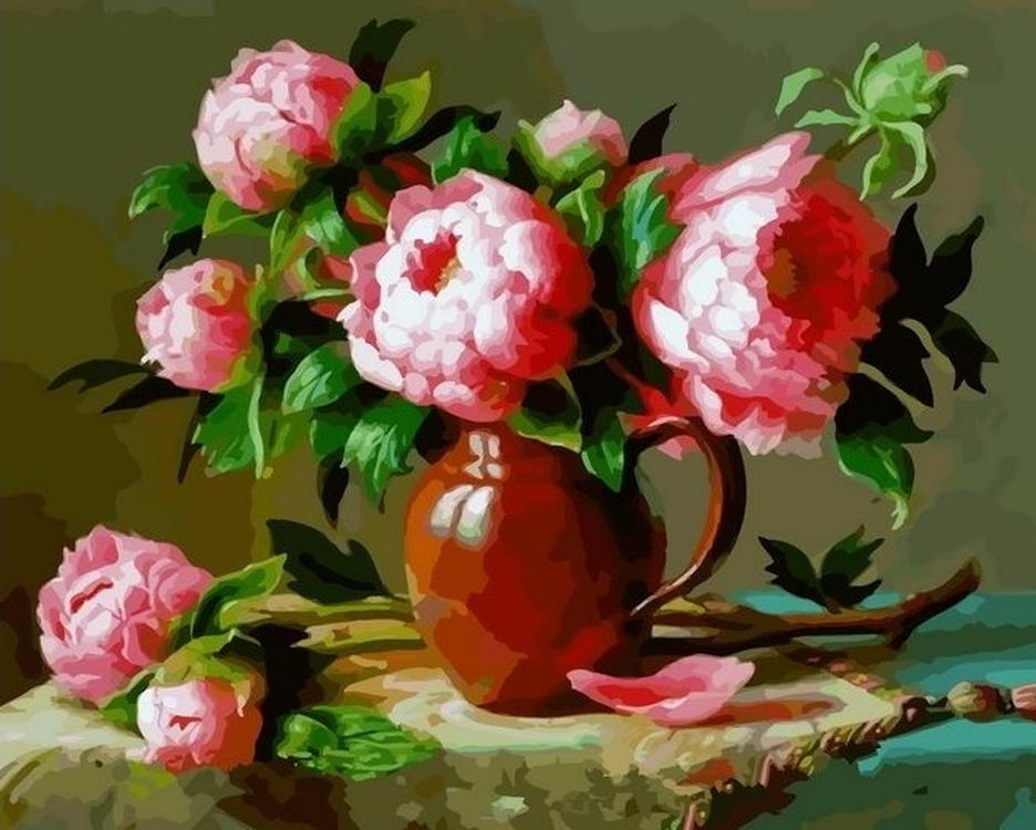 

Картина по номерам Paintboy Огромные пионы, 40x50, Огромные пионы