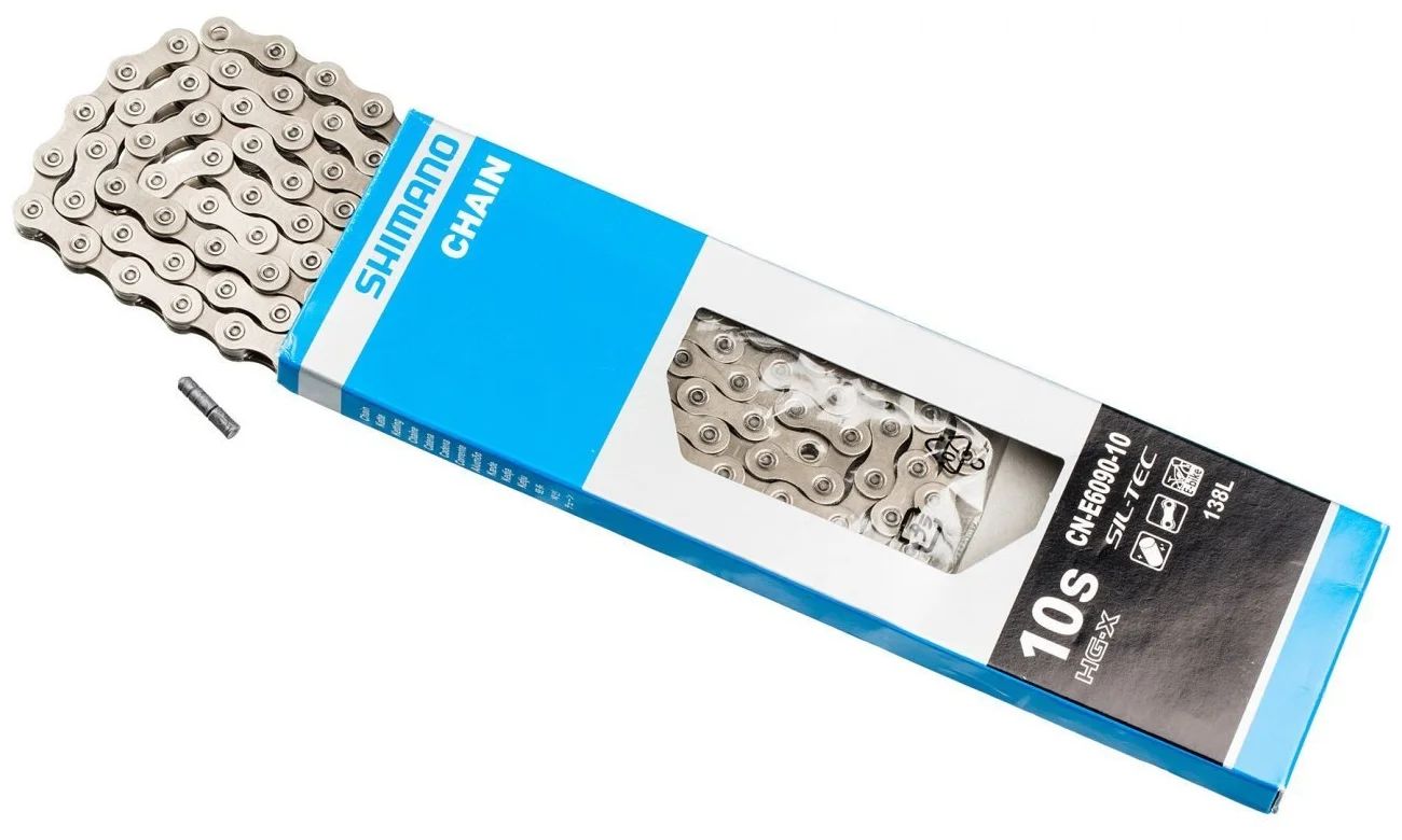 

Цепь SHIMANO E6090 (126 звеньев) 10ск., Черный, E6090