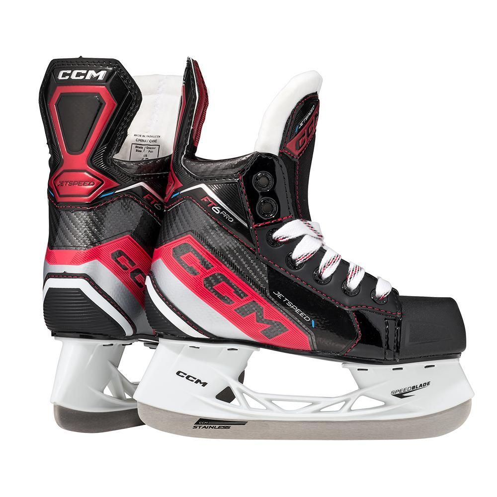 

Коньки хоккейные CCM SK JETSPEED FT6 PRO YT REGULAR, черный, красный, белый, размер 12.5 R, SK JETSPEED FT6 PRO YT REGULAR