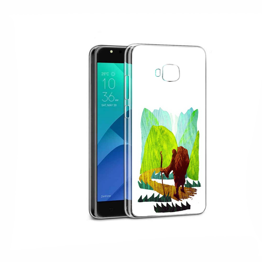 

Чехол MyPads Tocco для Asus ZenFone 4 Selfie Лесная тропа, Прозрачный, Tocco