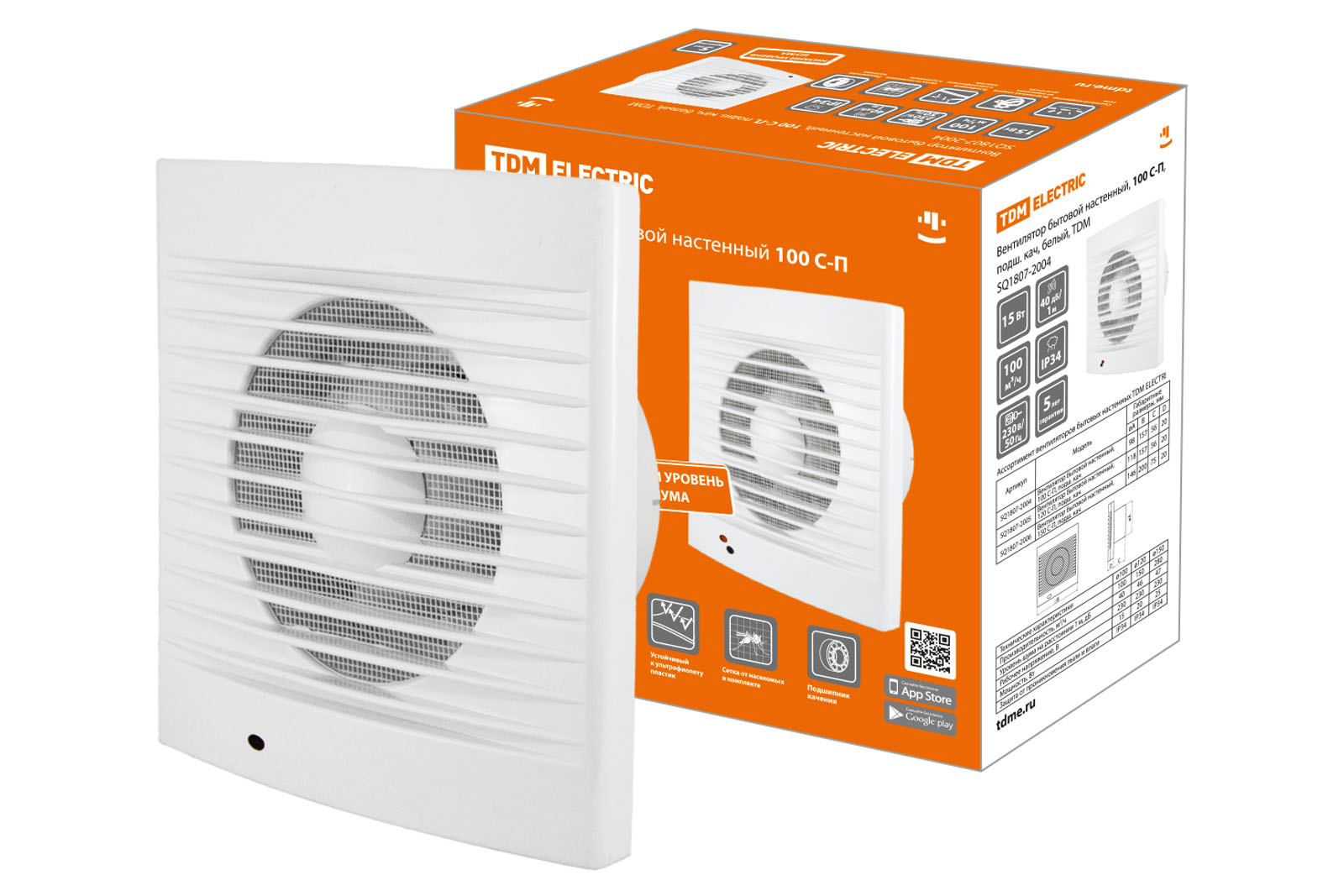 

Вентилятор TDM ELECTRIC SQ1807-2004, Белый