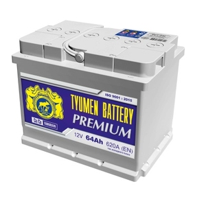 

Аккумулятор Tyumen Premium 64 Ач 620А обр. пол.