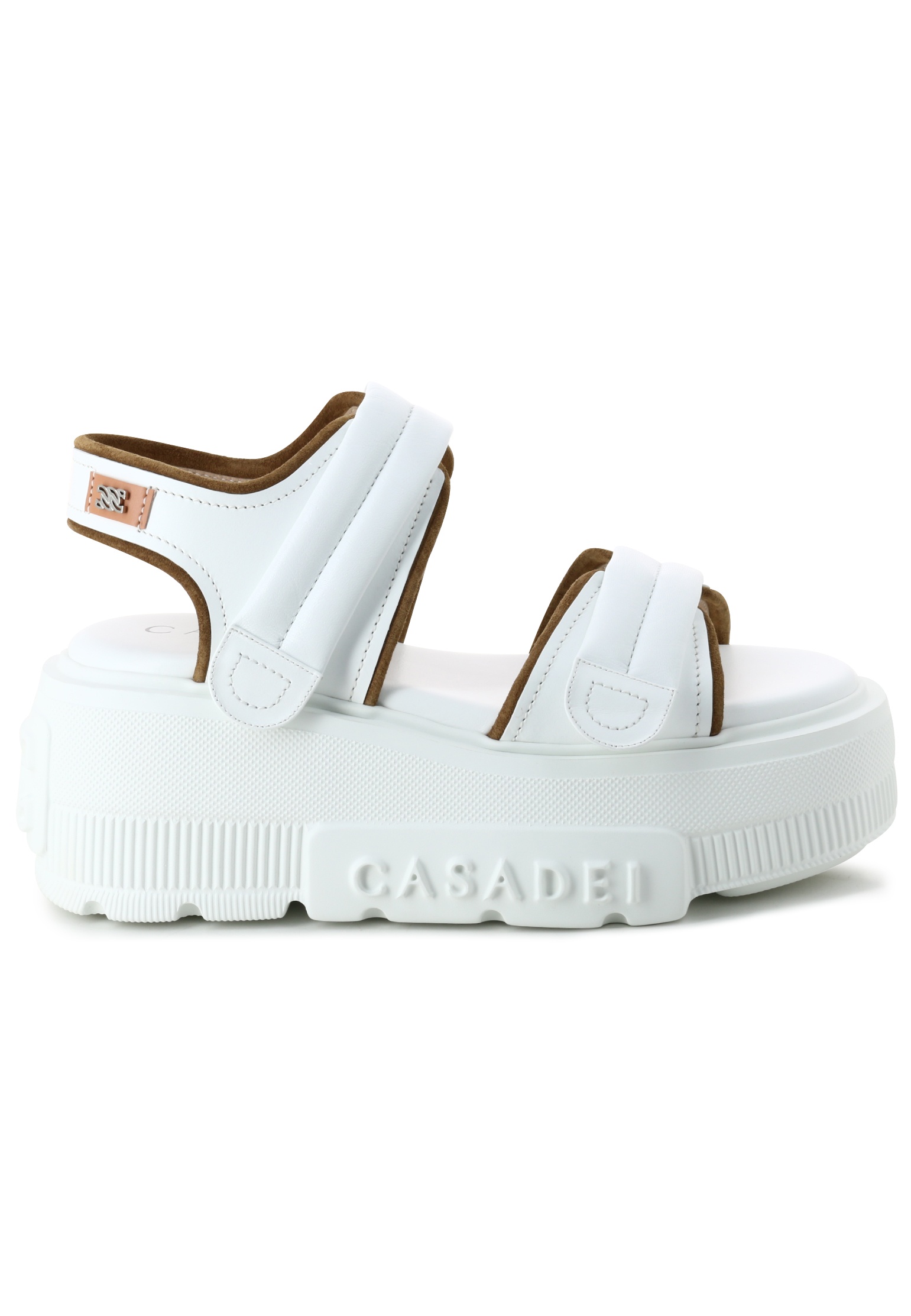 

Босоножки женские Casadei 140720 белые 38.5 EU, Белый, 140720