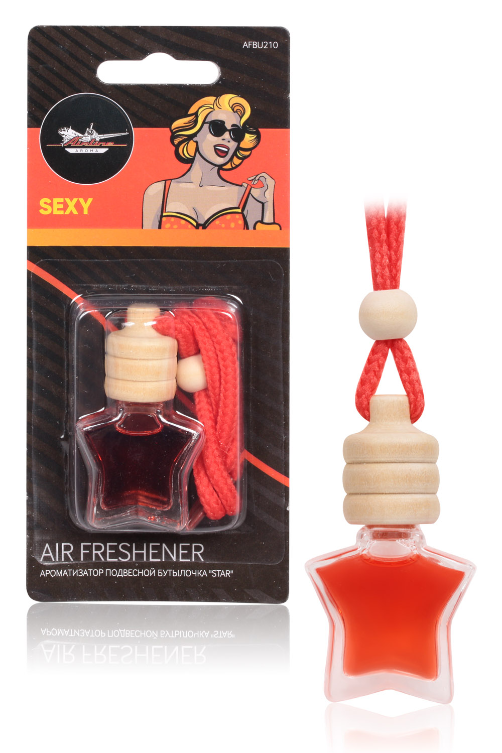 

Ароматизатор в машину Airline AFBU210 sexy, Белый;черный