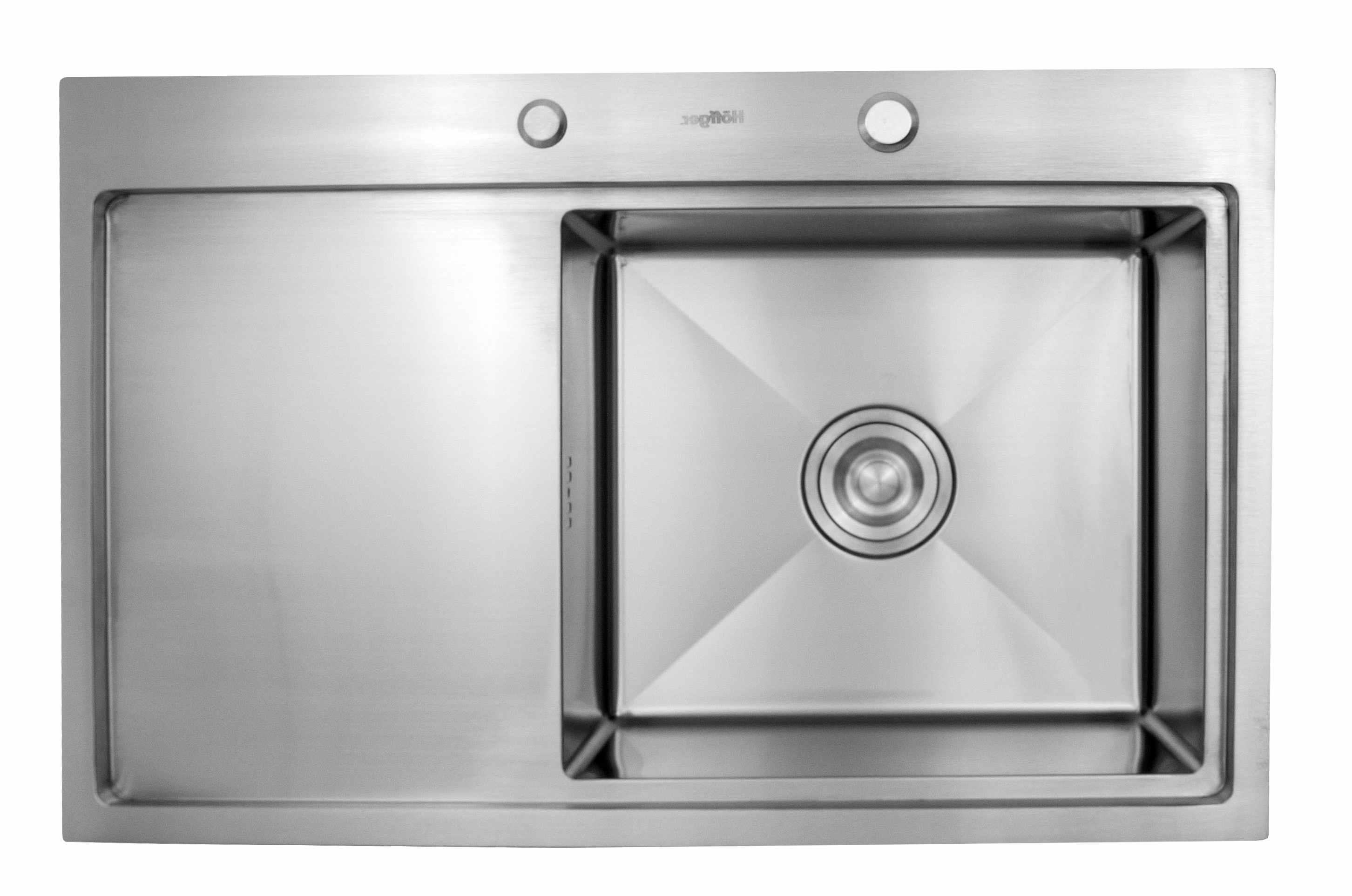 Мойка для кухни Hoffger HFG-7850S-R из нержавеющей стали 78х50 см. сатин правая
