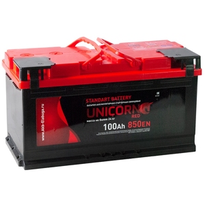 

Аккумулятор Unicorn Red 100 Ач 850А прямая полярность