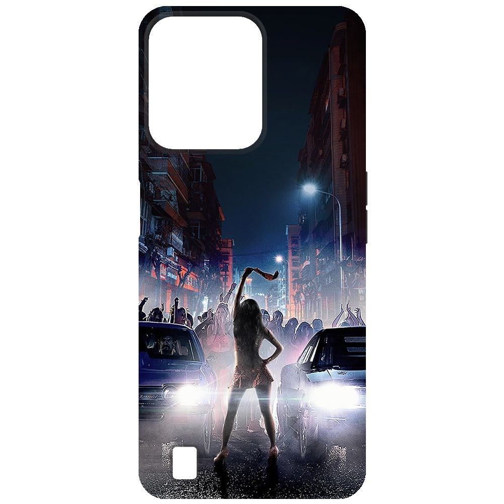 

Чехол-накладка Krutoff Soft Case Форсаж. Стритрейсинг для Realme C31 черный