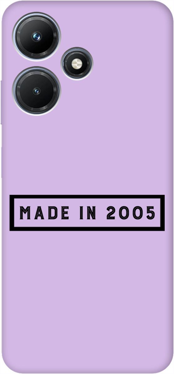 

Чехол на Infinix Hot 30i "2005" сиреневый, Фиолетовый;черный, 159422