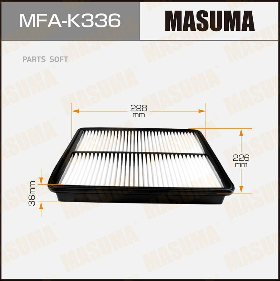

MASUMA MFAK336 Воздушный фильтр A0552 MASUMA LHD HYUNDAI/ SANTA FE (1/40)