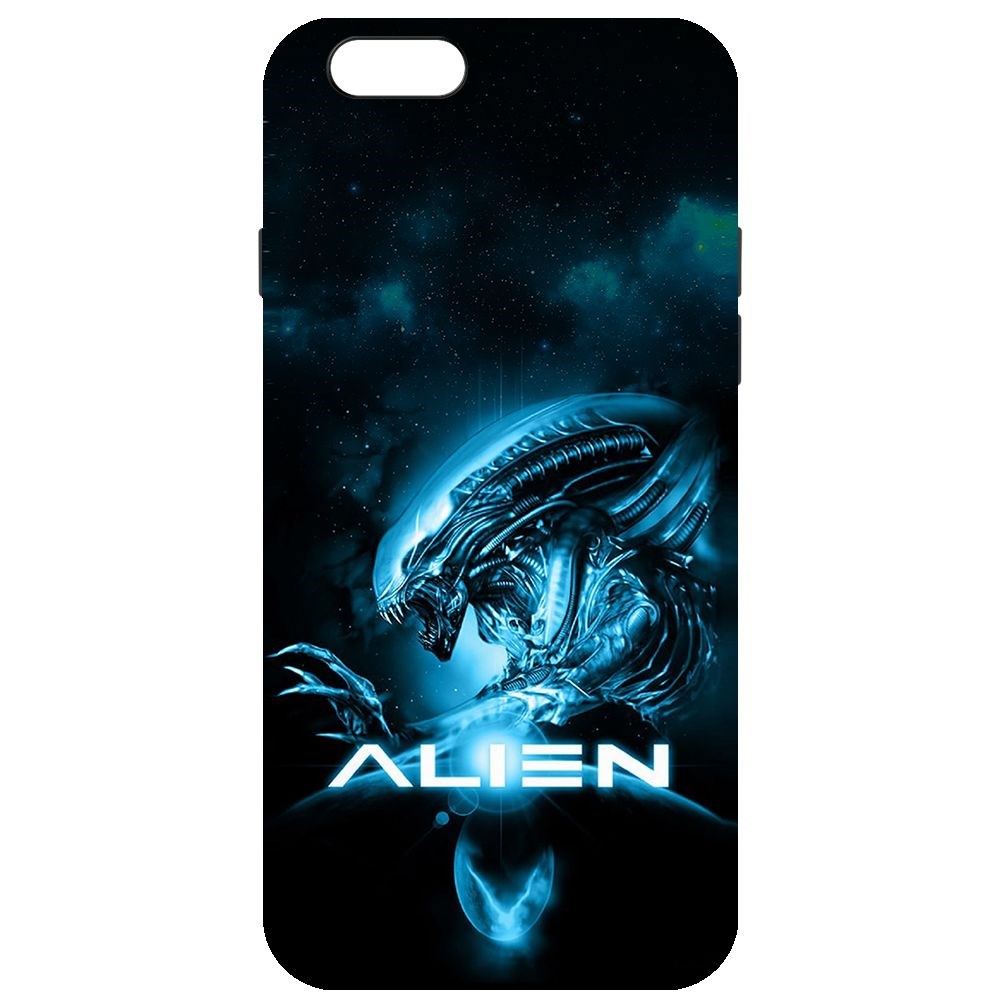 

Чехол-накладка Krutoff Soft Case Чужой. Космос для iPhone 6/6s черный