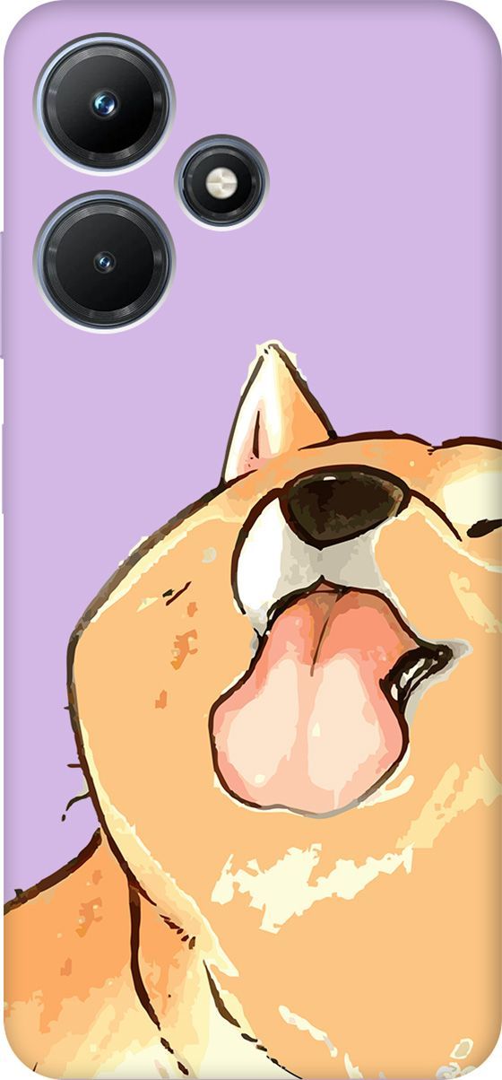 

Чехол на Infinix Hot 30i "Shiba" сиреневый, Фиолетовый;бежевый, 159422