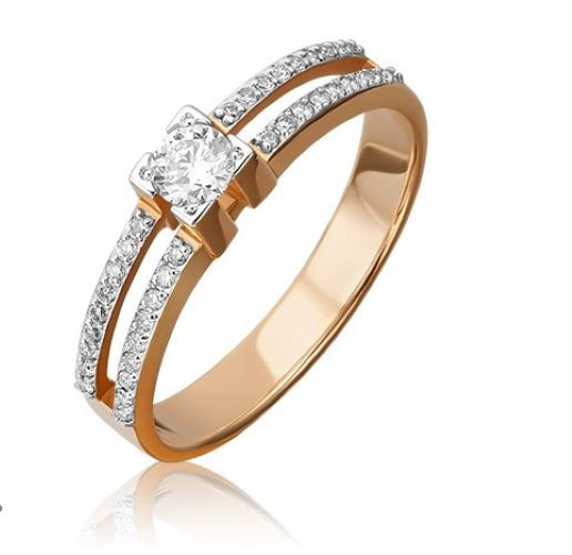 

Кольцо из красного золота с бриллиантом р. 17 PLATINA jewelry 01-0183-00-101-1110-30, 01-0183-00-101-1110-30