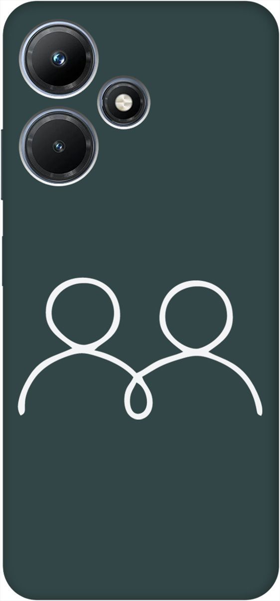 

Чехол на Infinix Hot 30i "Couple Lines W" зеленый, Зеленый;белый, 159423