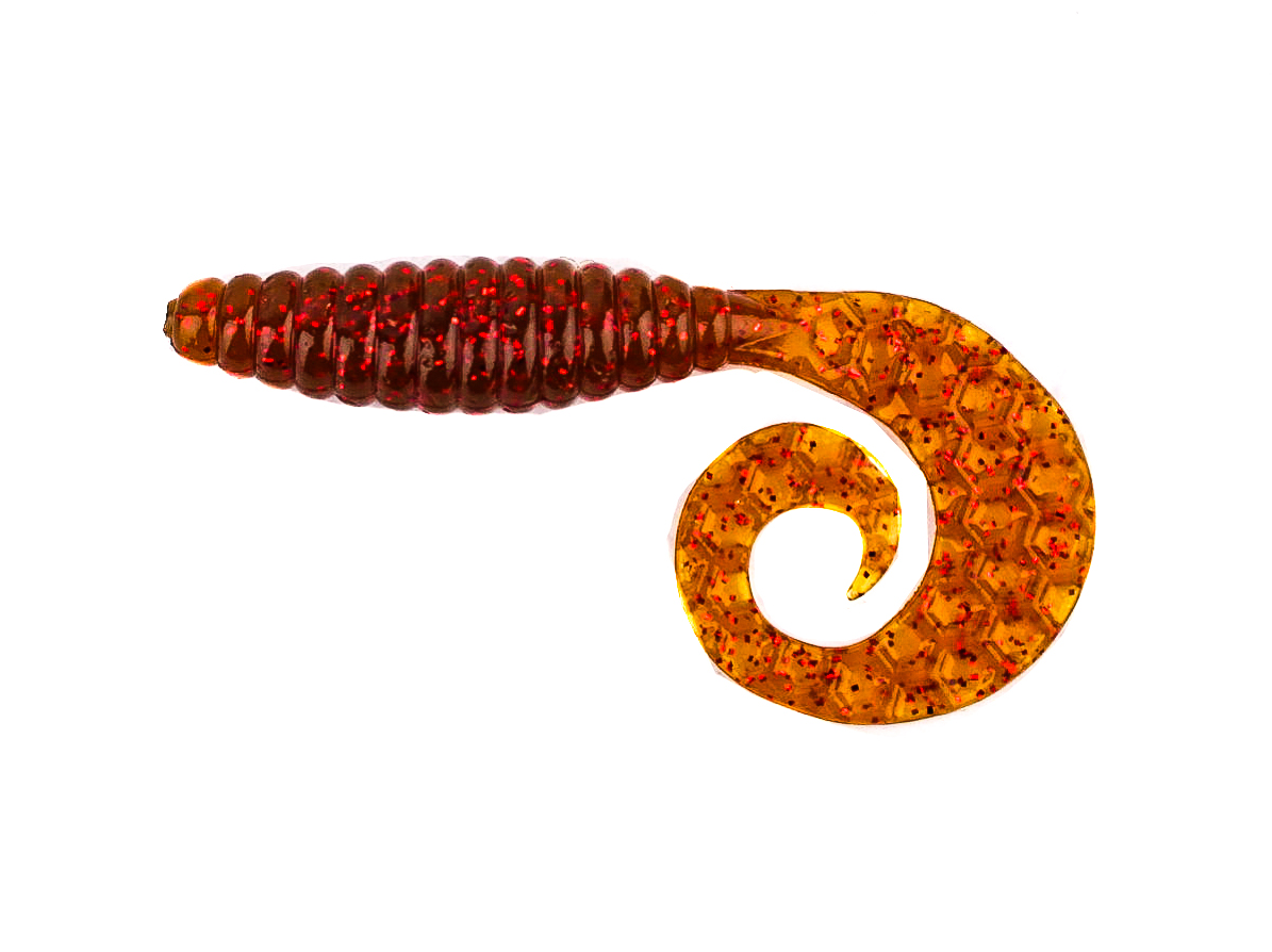 

Мягкие приманки Bait Breath CURLY GRUB 3.5" # Ur23 (10шт), Коричневый, Curly Grub
