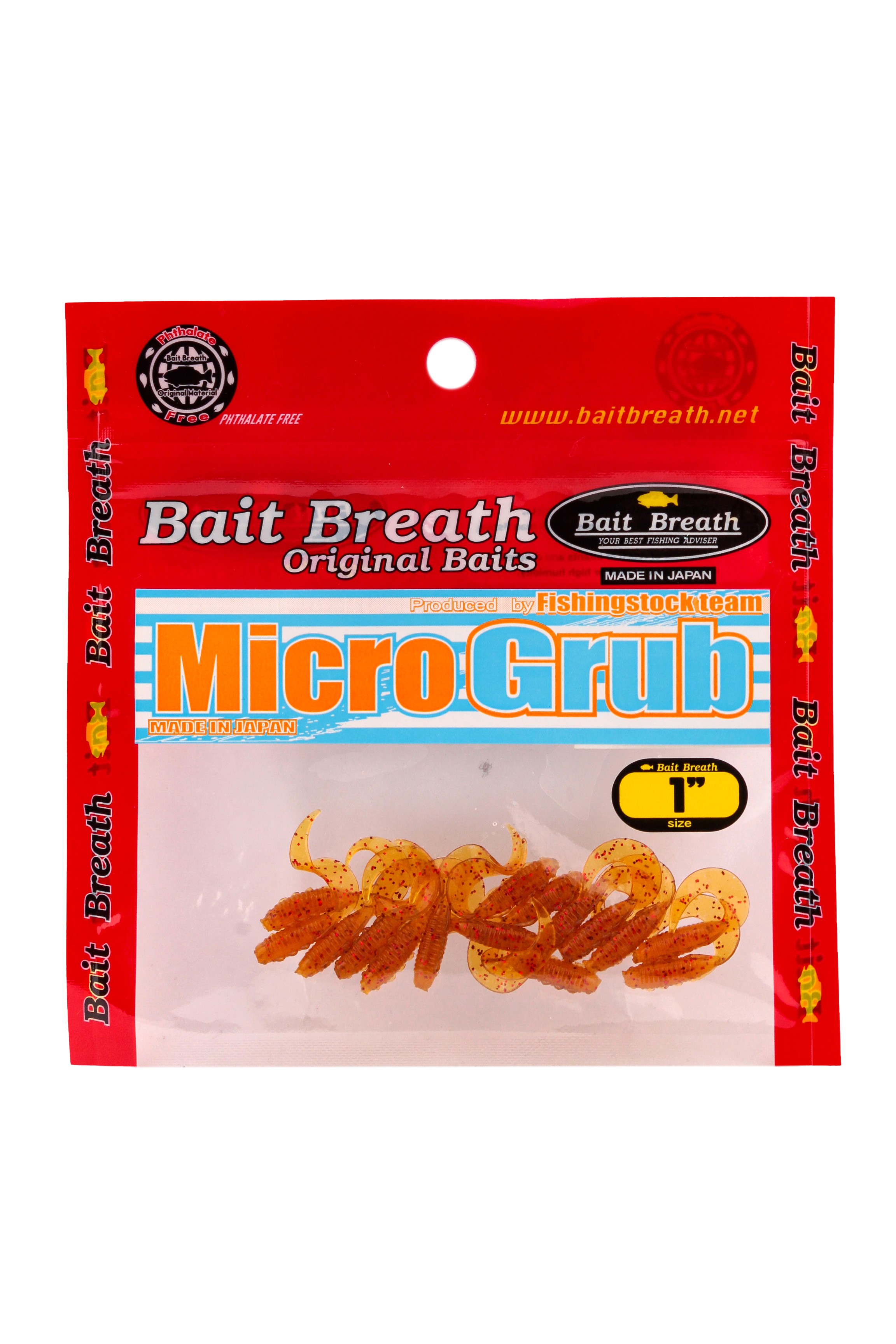 

Мягкие приманки Bait Breath MICRO GRUB 2.0" # Ur23 (12шт), Коричневый, Micro Grub