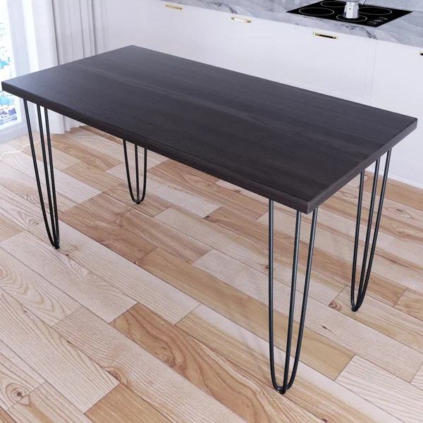 

Стол кухонный Solarius Loft металл-дерево 130х75х75 цвет венге с черными ножками-шпильками, Loft металл-дерево 130х75х75
