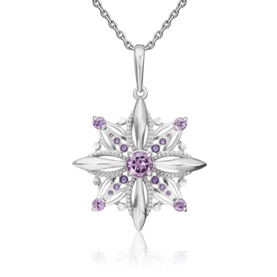 

Подвеска из серебра с аметистом/эмалью PLATINA jewelry 03-3240-00-203-0200-69, 03-3240-00-203-0200-69