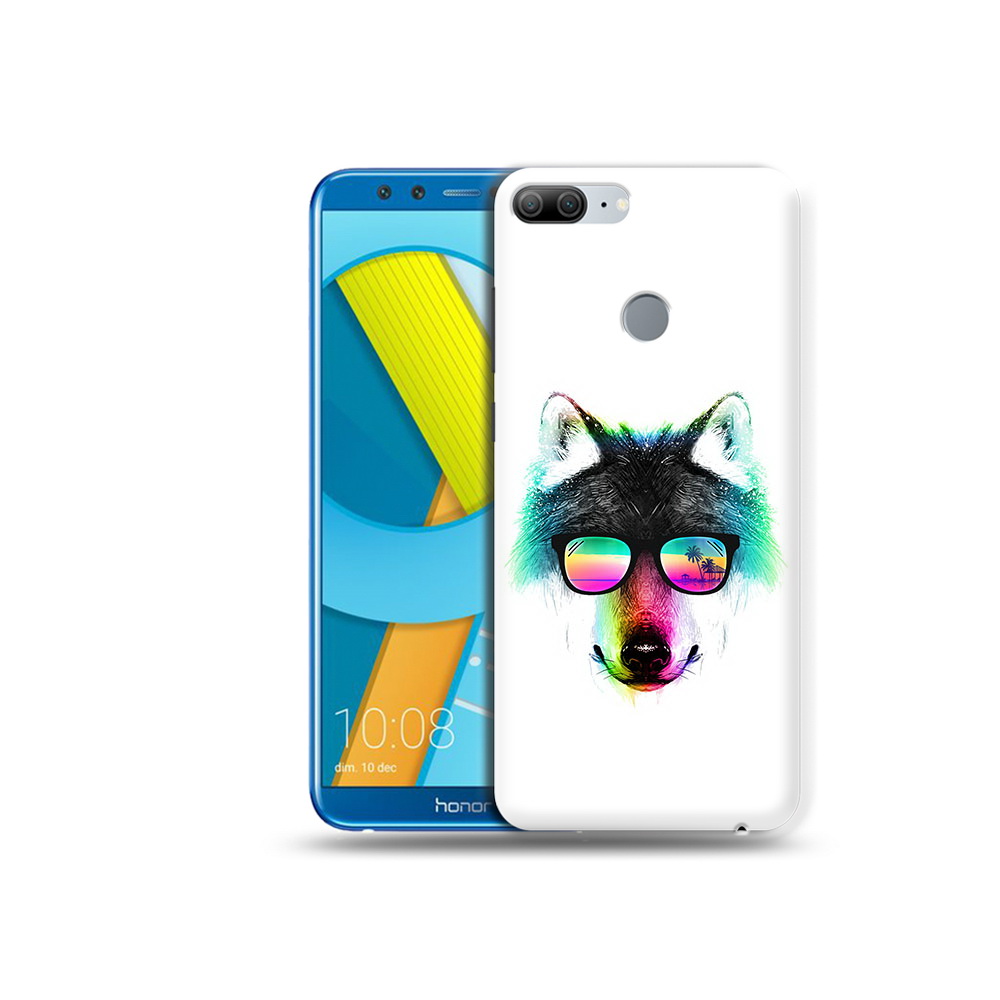 Чехол MyPads Tocco для Huawei Honor 9 Lite радужный волк (PT117118.56.567)
