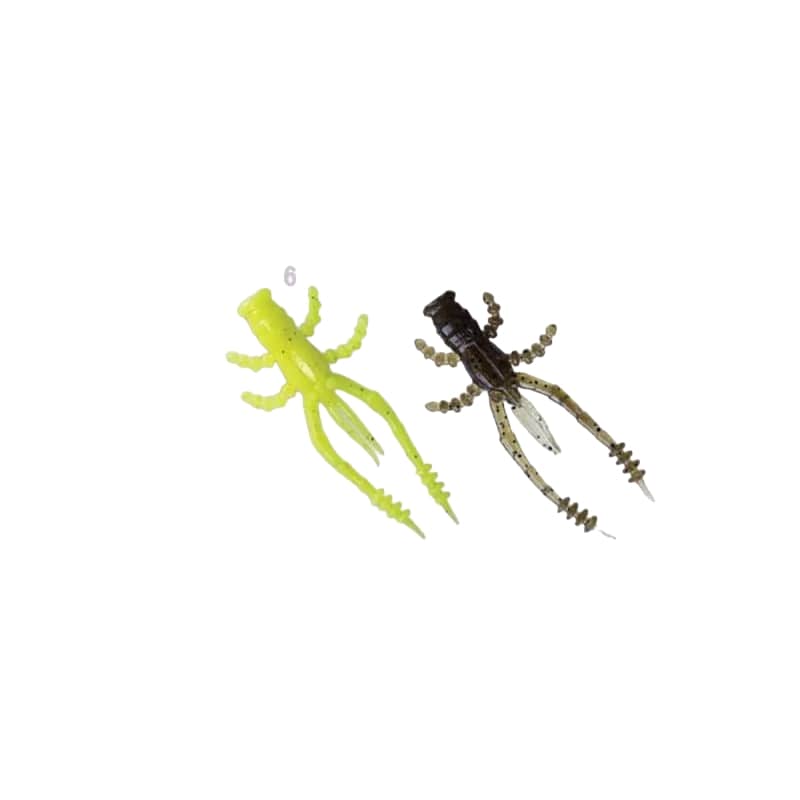 

Мягкие приманки Crazy Fish CRAYFISH 1.8" Кальмар # Mix-66 (8шт), Коричневый;желтый, Crayfish