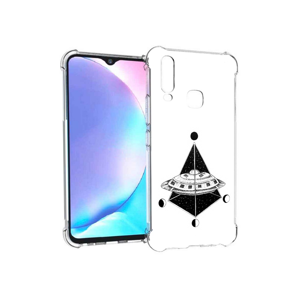 

Чехол MyPads Tocco для Vivo Y17 черно белая летающая тарелка (PT136369.382.679), Tocco