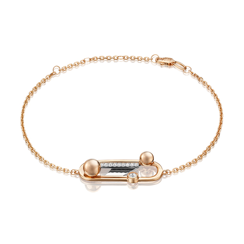 

Браслет из золота р. 17 PLATINA jewelry 05-0699-00-201-1111, топаз, 05-0699-00-201-1111