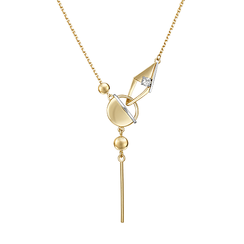 

Колье-галстук из золота с топазом 40 см PLATINA jewelry 07-0246-00-201-1121, 07-0246-00-201-1121