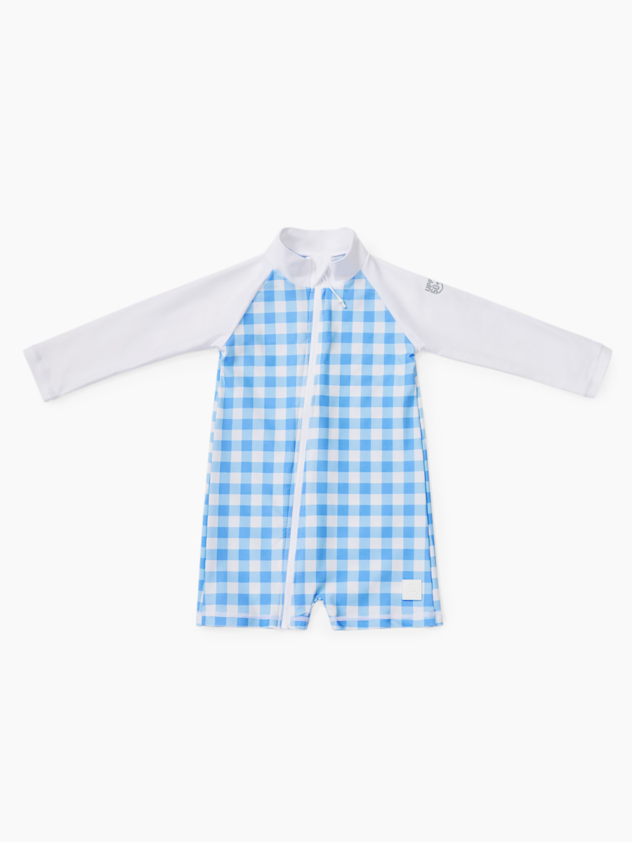 

Купальник слитный детский Happy Baby 50654, light-blue cell, 80, Голубой, 50654