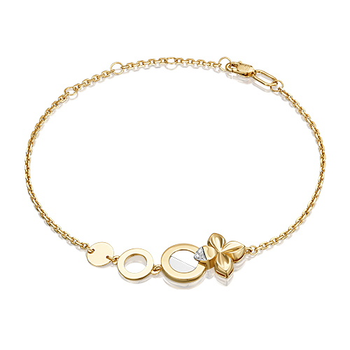 

Браслет из золота с бриллиантом р. 21 PLATINA jewelry 05-0728-00-101-1121, 05-0728-00-101-1121