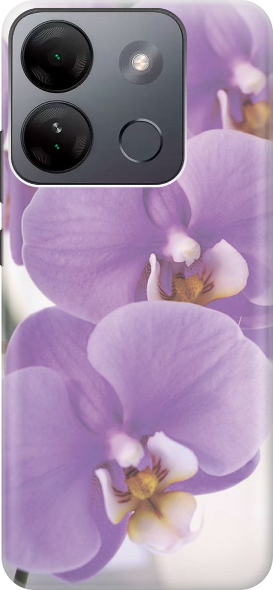 

Чехол на Infinix Smart 7 HD "Сиреневые орхидеи", Фиолетовый;серый, 159430