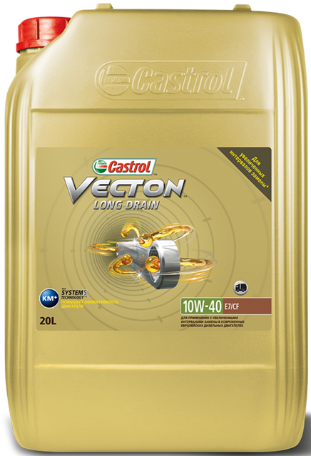 фото Моторное масло castrol vecton long drain e7 157aed 10w40 20 л