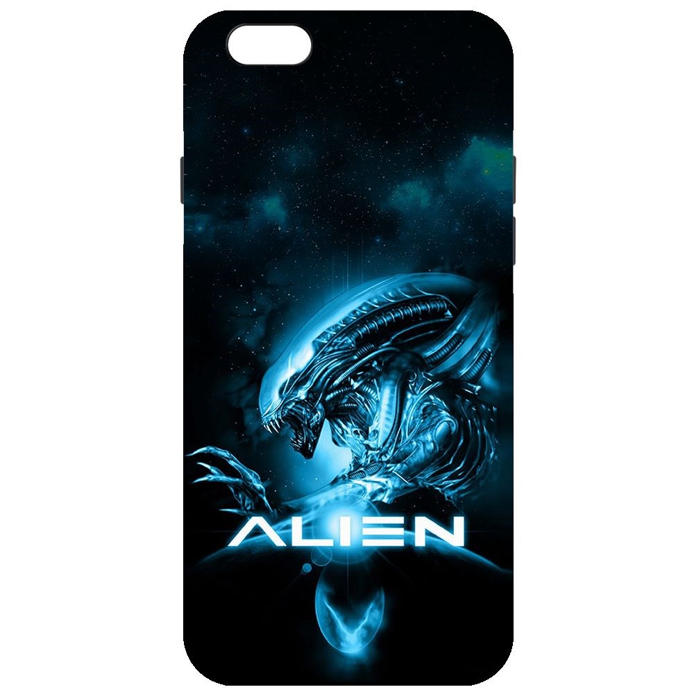 

Чехол-накладка Krutoff Soft Case Чужой. Космос для iPhone 6 Plus/6s Plus черный