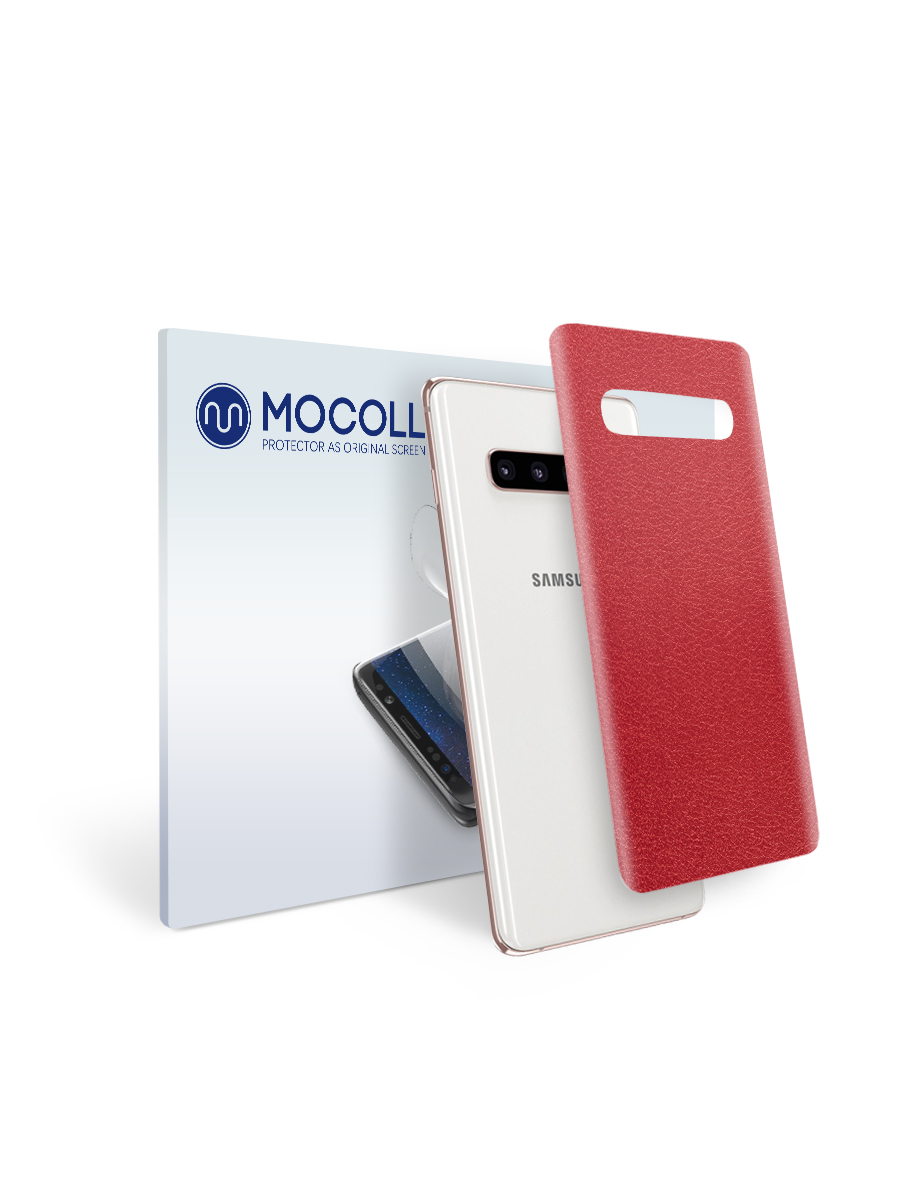 

Пленка защитная MOCOLL для задней панели Samsung GALAXY S10E Кожа Красная
