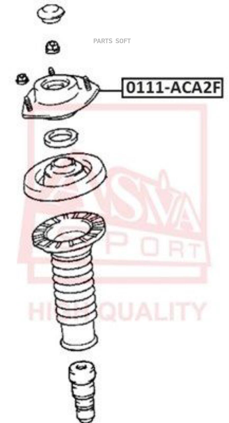 

Опора амортизатора TOYOTA RAV4 ACA2# 2000-2005) ASVA 0111ACA2F