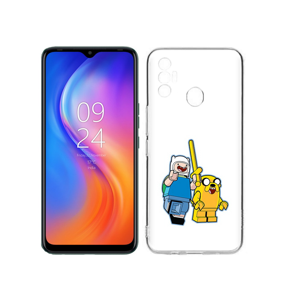 

Чехол MyPads Tocco для Tecno Spark 7 время приключений лего, Прозрачный, Tocco