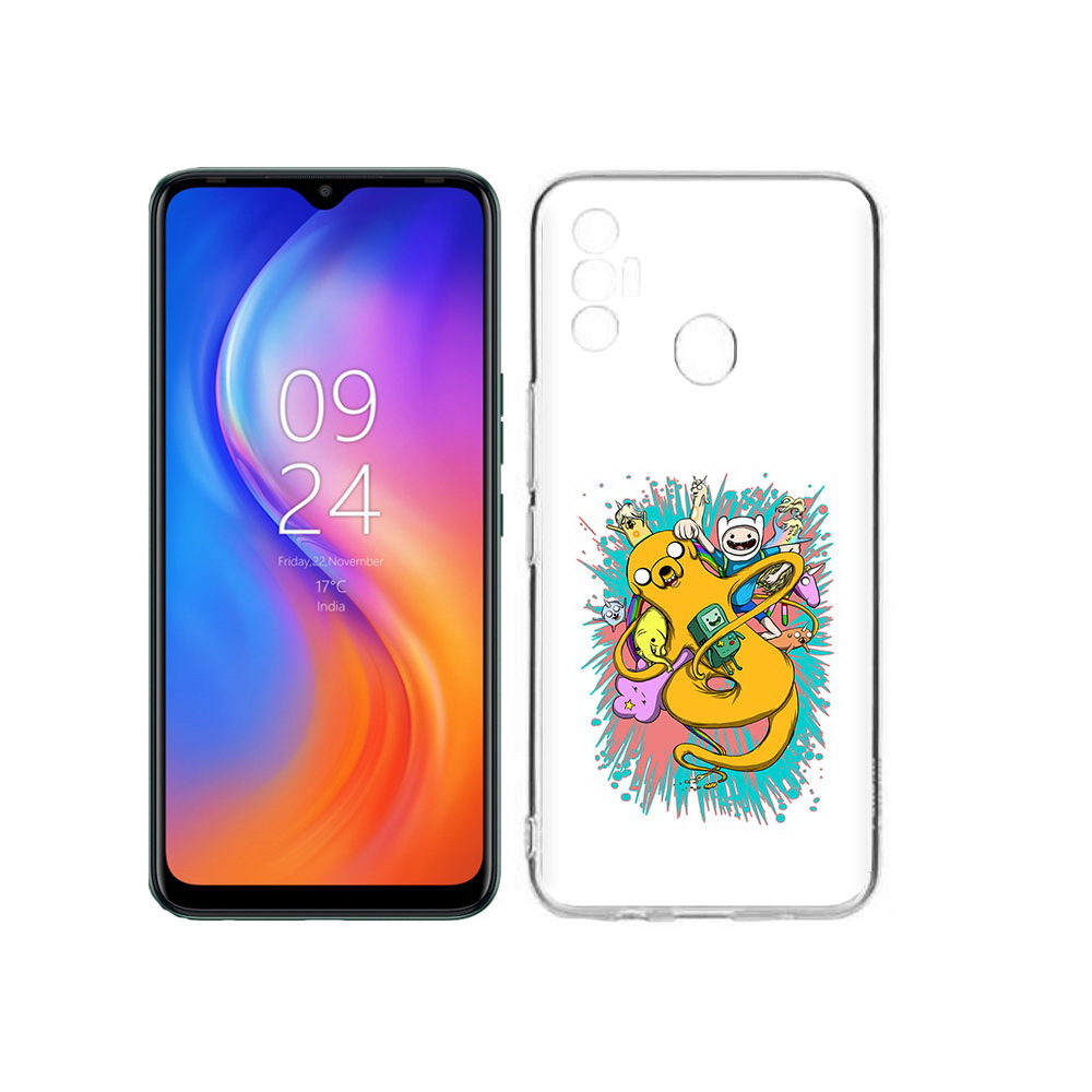 

Чехол MyPads Tocco для Tecno Spark 7 время приключений рисунок, Прозрачный, Tocco