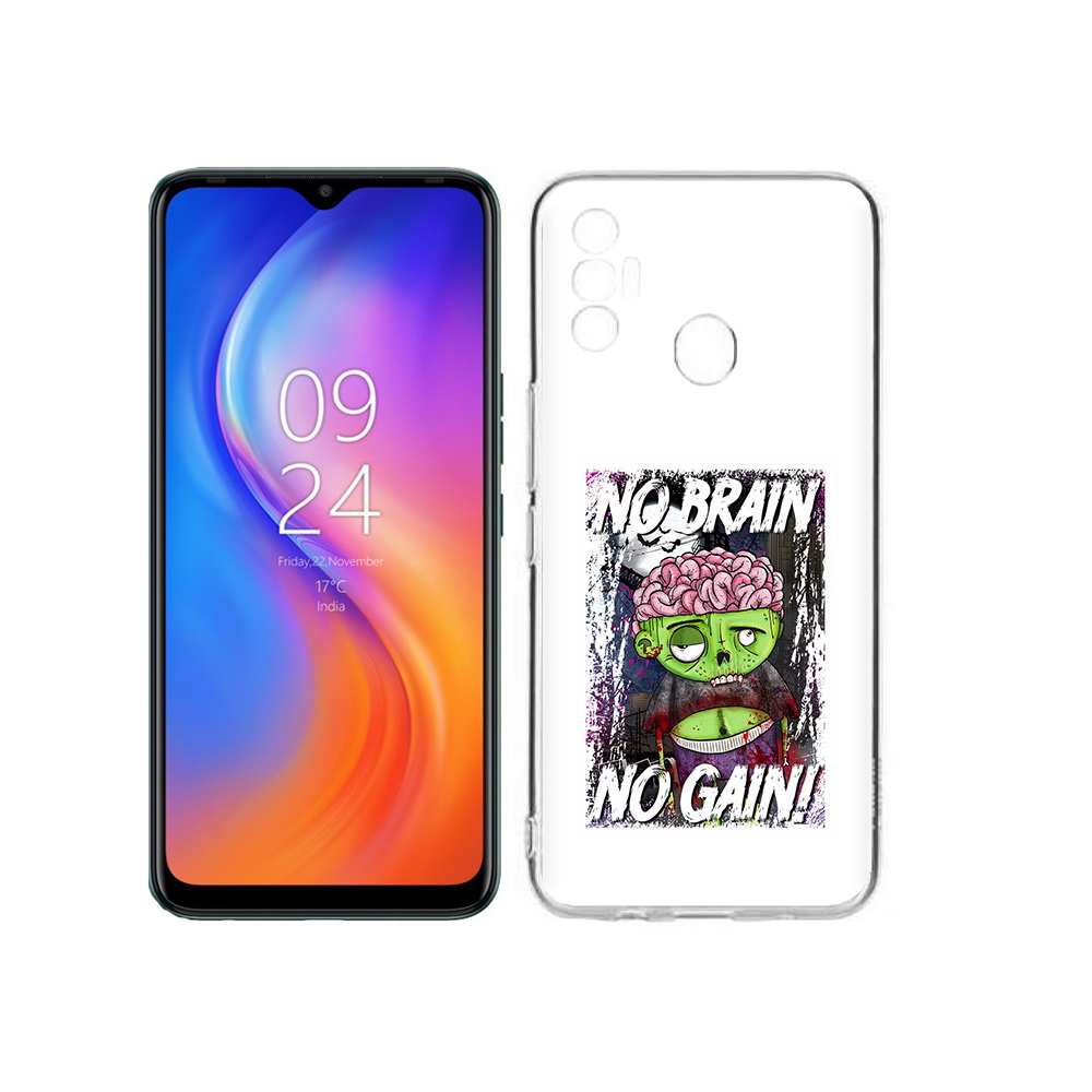

Чехол MyPads Tocco для Tecno Spark 7 глупый зомби, Прозрачный, Tocco