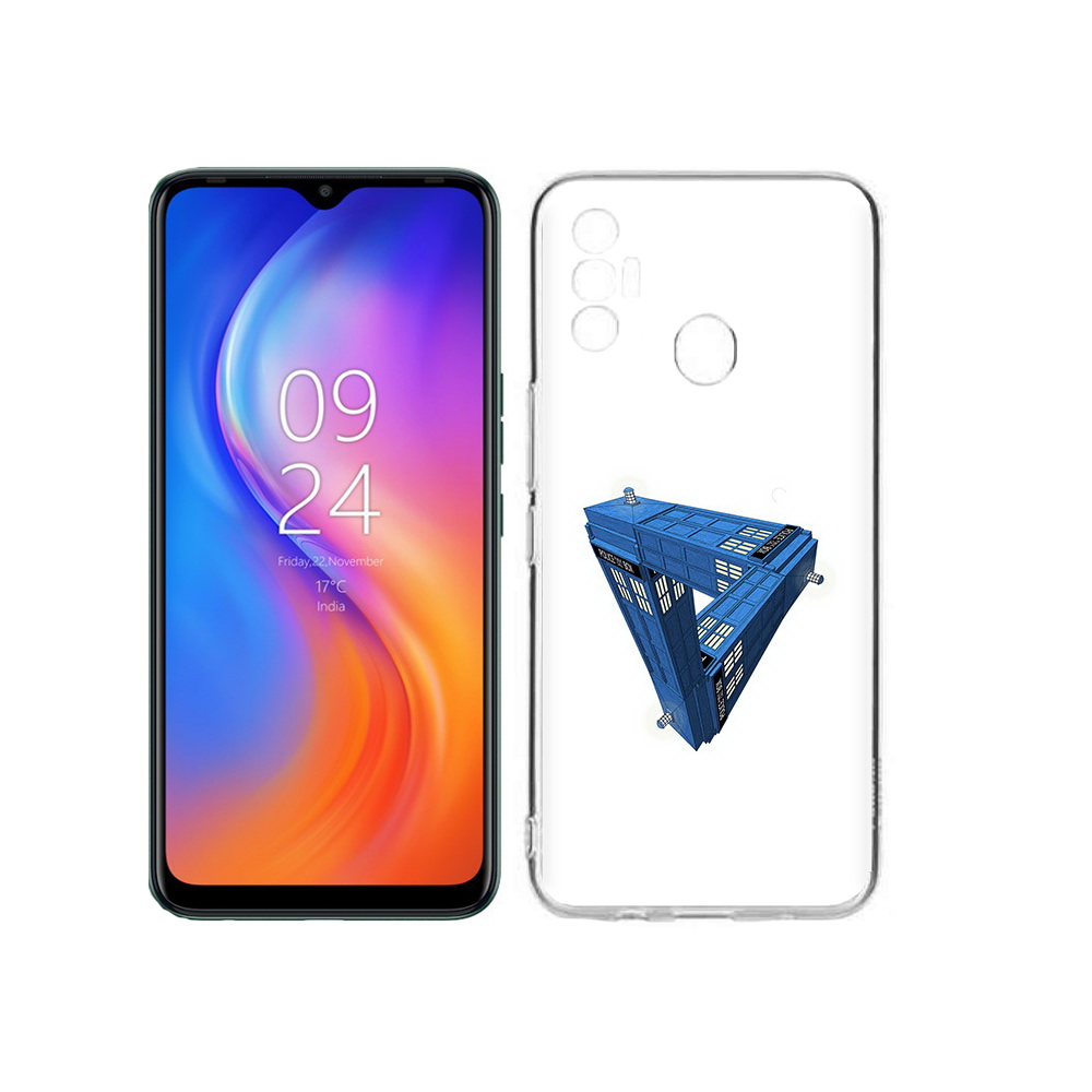 

Чехол MyPads Tocco для Tecno Spark 7 головолока абстракция, Прозрачный, Tocco