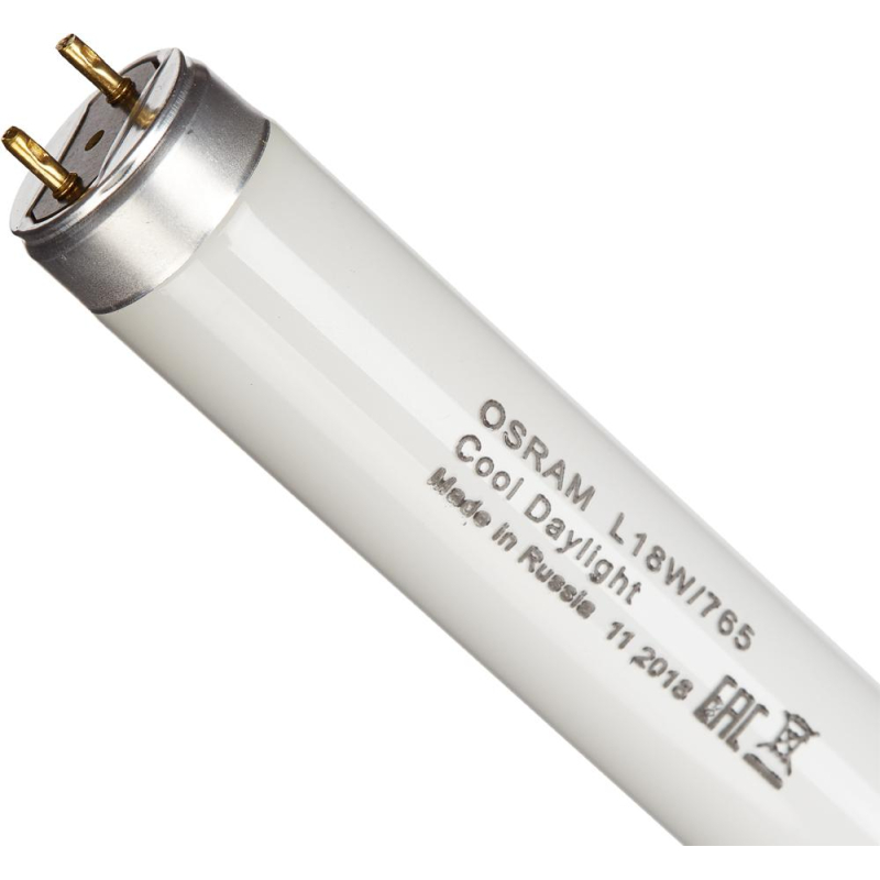 фото Электрическая лампа osram люминесц. l 18w/765 g13 6400к хол.дневн. 25шт/уп.