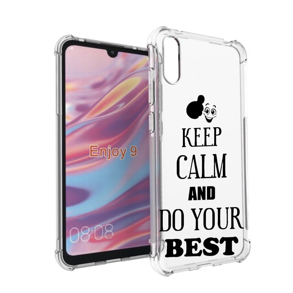 

Чехол бампер MyPads keep-calm-and для Huawei Enjoy 9, Прозрачный, Tocco