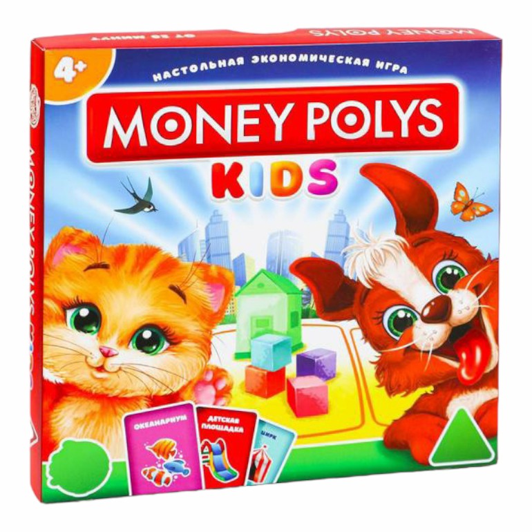 Настольная игра Лас Играс Kids Money Polys Kids экономическая