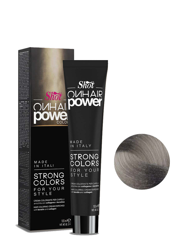 

Краска для волос Shot Power Color Серебряный 100 мл