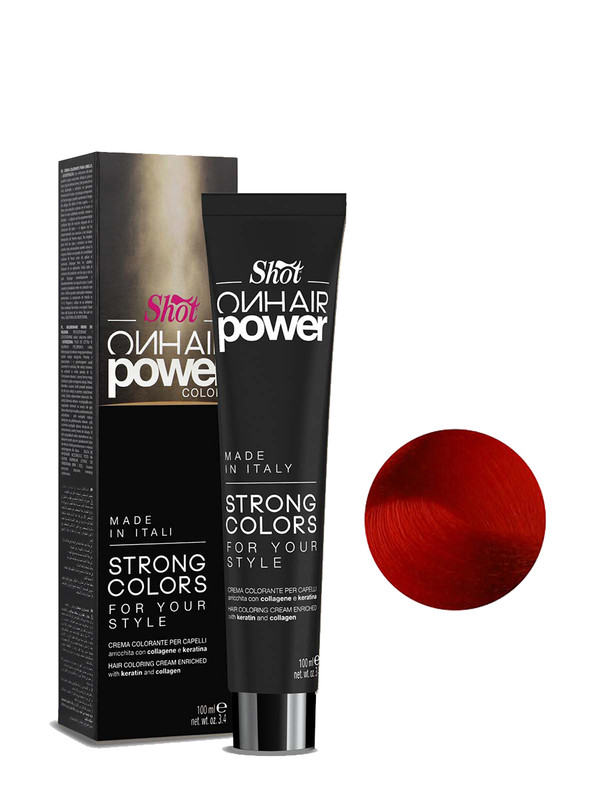 

Краска для волос Shot On Hair Power Color Красный 100 мл
