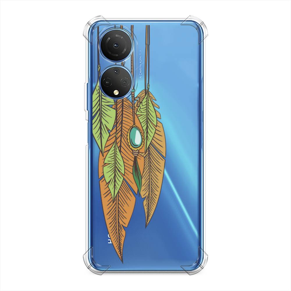 

Чехол Awog на Honor X7 2022 "Оберег перья", Коричневый, 6108851-1